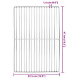 Grill Grate Silver 47 x 32,5 cm Stainless Steel