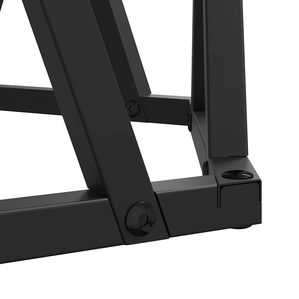 Side Table 2 pcs Black oak 50 x 50 x 40 cm