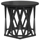 Side Table 2 pcs Black Oak Engineered wood and steel