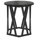 Side Table 2 pcs Black Oak Engineered wood and steel