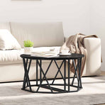 Coffee Table Black Oak 80 x 80 x 42 cm