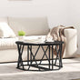 Coffee Table Black Oak 80 x 80 x 42 cm
