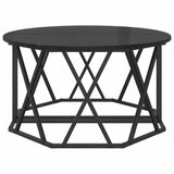 Coffee Table Black Oak 80 x 80 x 42 cm