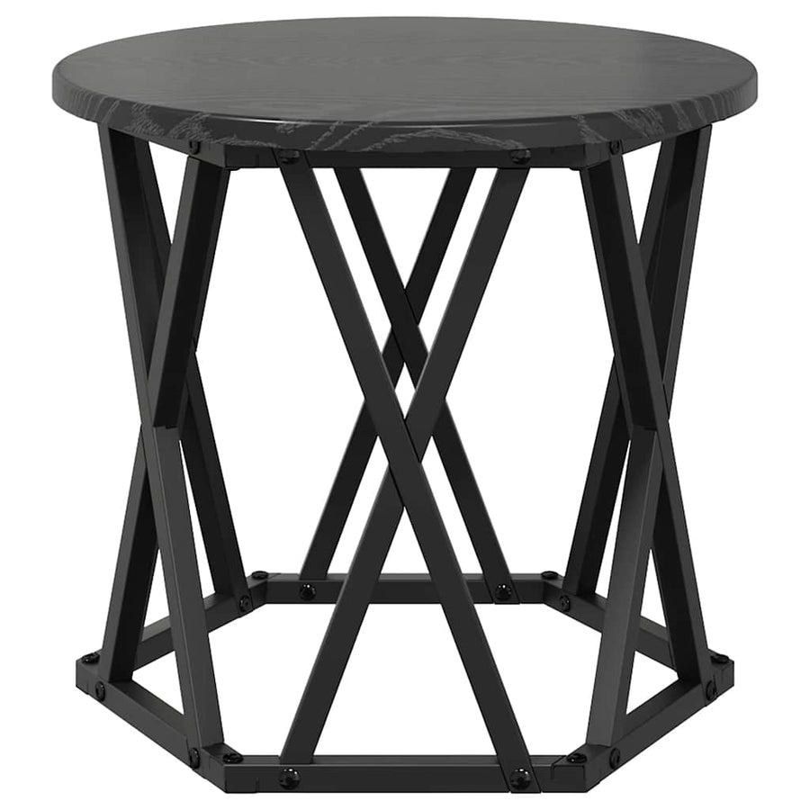 Nesting Side Table 3 pcs Black Oak 53 x 53 x 40 cm