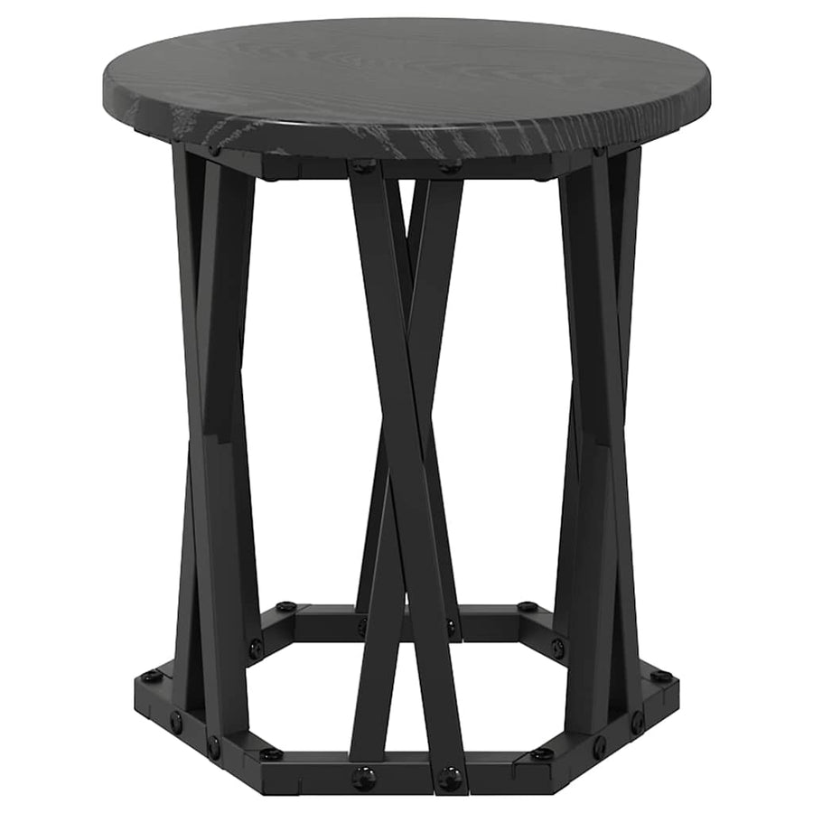 Nesting Side Table 3 pcs Black Oak 53 x 53 x 40 cm