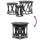 Nesting Side Table 3 pcs Black oak 53 x 53 x 40 cm - Extra Image