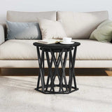 Coffee Table 2 pcs Black oak 50 x 50 x 50 cm - Top-Down View
