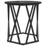 Coffee Table 2 pcs Black Oak Engineered wood and steel