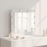 Vanity Mirror White 60 x 55 x 18 cm Glass and Engineered wood