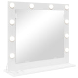 Vanity Mirror White 60 x 55 x 18 cm Glass and Engineered wood