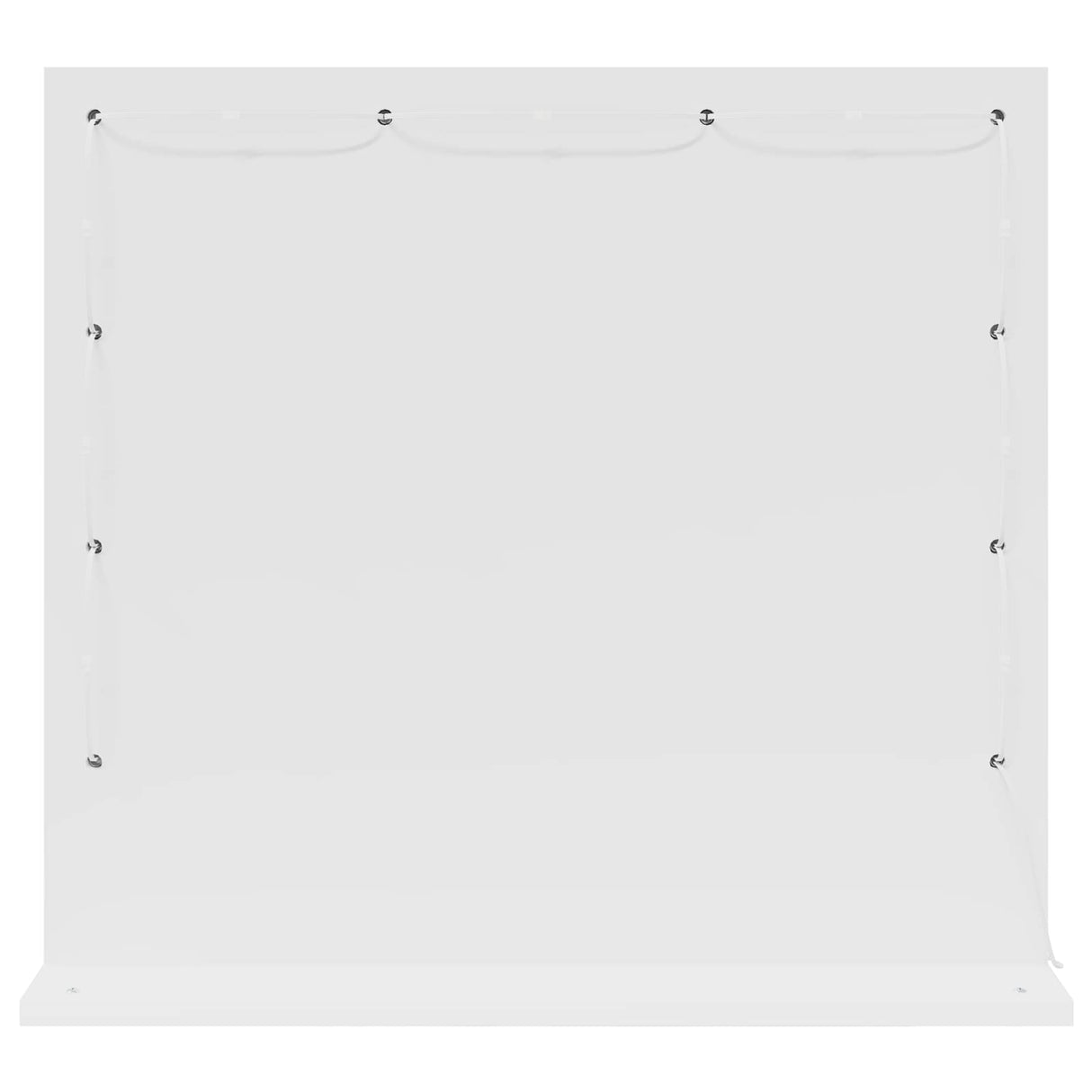 Vanity Mirror White 60 x 55 x 18 cm Glass and Engineered wood