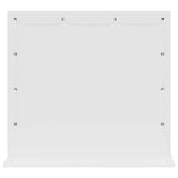 Vanity Mirror White 60 x 55 x 18 cm Glass and Engineered wood - Rear View