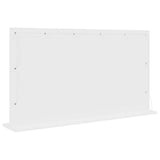 Vanity Mirror White 100 x 55 x 18 cm Glass and Engineered wood - Rear View