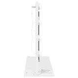 Vanity Mirror White 60 x 45 x 18 cm Glass and Engineered wood - 45-Degree Angle