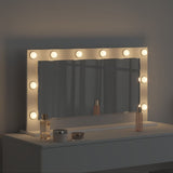 Vanity Mirror White 80 x 45 x 18 cm Glass and Engineered wood