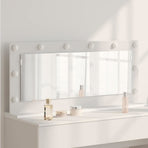 Vanity Mirror White 100 x 45 x 18 cm Glass and Engineered wood