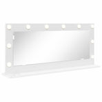 Vanity Mirror White 100 x 45 x 18 cm Glass and Engineered wood