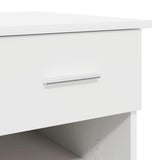 Desk with Drawer White 90 x 49.5 x 75 cm Engineered wood - Extra Image