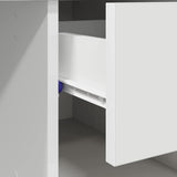 Desk with Drawer White 90 x 49 x 75 cm Engineered Wood