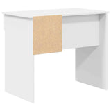 Desk with Drawer White 90 x 49.5 x 75 cm Engineered wood - Low Angle