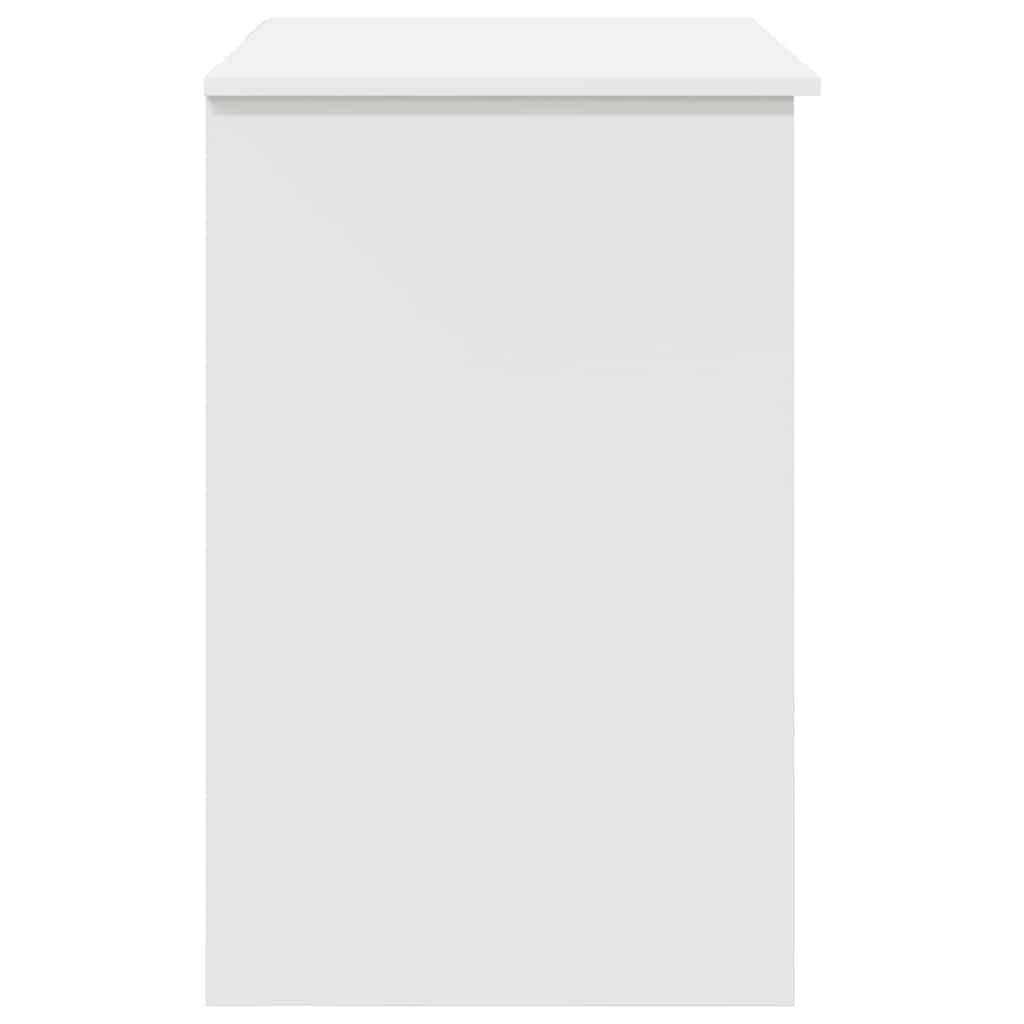 Desk with Drawer White 90 x 49.5 x 75 cm Engineered wood