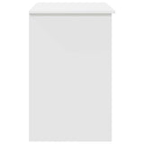 Desk with Drawer White 90 x 49.5 x 75 cm Engineered wood - Close-Up Angle