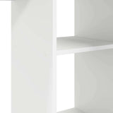 Desk with Shelf White 142 x 102 x 73 cm Engineered wood - Low Angle