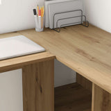 Desk Artisan Oak Engineered Wood 142 x 102 x 73 cm - Top-Down View