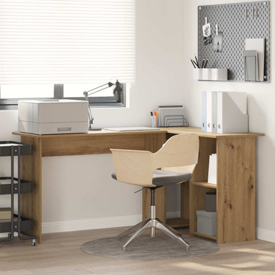 Corner Desk Artisan Oak 142 x 102 x 73 cm Engineered Wood