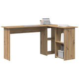 Desk Artisan Oak Engineered Wood 142 x 102 x 73 cm - Side View