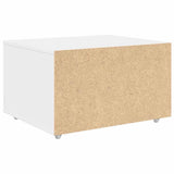 Drawer Cabinet with Wheel White 55 x 45 x 31 cm - Close-Up Angle