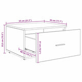 Drawer Cabinet with Wheel White 55 x 45 x 31 cm