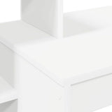 Desk with Shelf White 100 x 40 x 90 cm Engineered wood - Low Angle