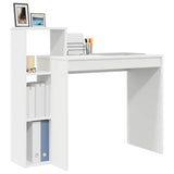 Desk with Shelf White 100 x 40 x 90 cm Engineered wood - Side View