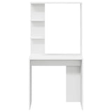 Desk with Shelf White 78.5 x 37 x 154.5 cm Engineered wood - 45-Degree Angle