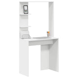 Desk with Shelf White 78,5 x 37 x 154,5 cm Engineered Wood