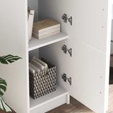 Highboard White 31.5 x 32 x 122.5 cm - Top-Down View