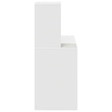 Desk with Shelf White 102 x 50 x 124 cm Engineered Wood