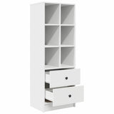 Highboard with Drawer White 45.5 x 34 x 127 cm Engineered wood - 45-Degree Angle