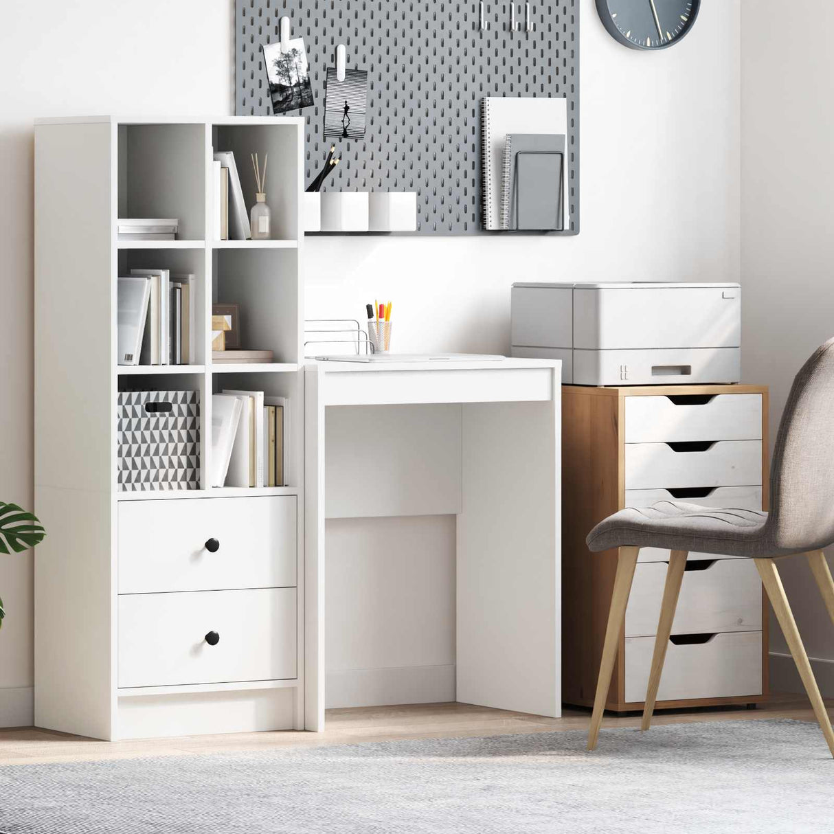 Desk White 60 x 40 x 76 cm