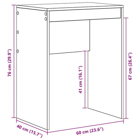 Desk White 60 x 40 x 76 cm, image 10