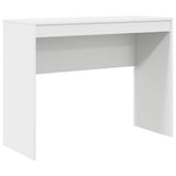 Desk White 100 x 40 x 76 cm - Front View