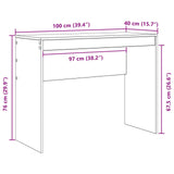 Desk White 100 x 40 x 76 cm