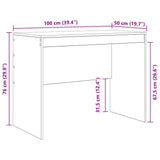 Desk Other White 100 x 50 x 76 cm Engineered wood - Extra Image