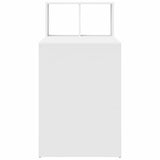 Desk with Shelf White 108 x 55 x 103.5 cm Engineered Wood - Rear View