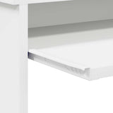 Desk with Shelf White 106 x 40 x 88.5 cm Engineered Wood - Extra Image