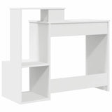 Desk with Drawer White 106 x 41 x 88.5 cm Engineered Wood