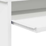 Desk with Drawer White 120,5 x 44 x 88,5 cm Engineered Wood