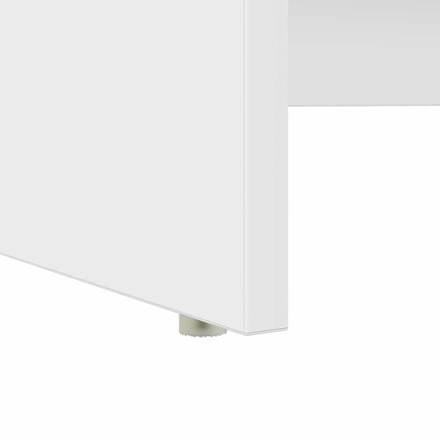 Desk White 120,5 x 44 x 88,5 cm Engineered Wood