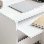 Desk White 120,5 x 44 x 88,5 cm Engineered Wood